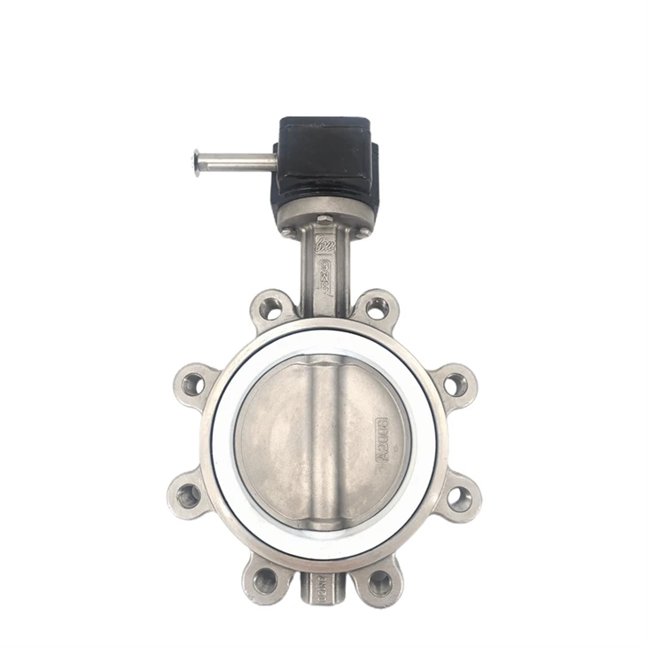 316L Worm Gear Lug Type PTFE Butterfly Valve