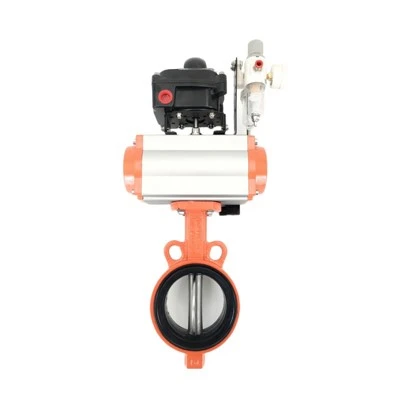 Soft Back Enkeltvirkende Pneumatisk Clamp Butterfly Ventil